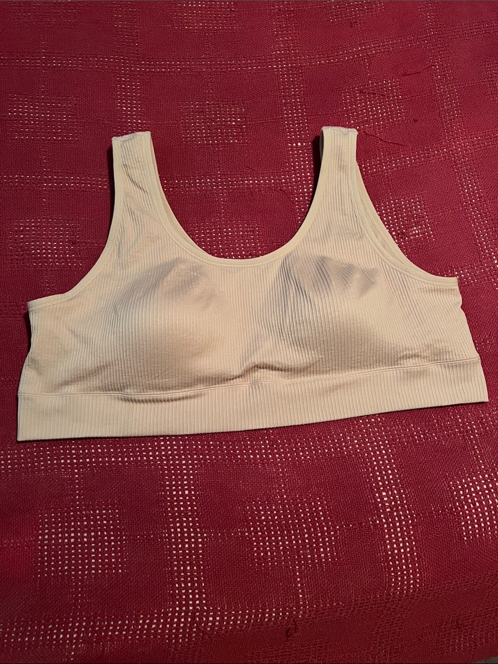 6X Torrid Cream Nude Ribbed Scoop Neck Seamless Bralette 6